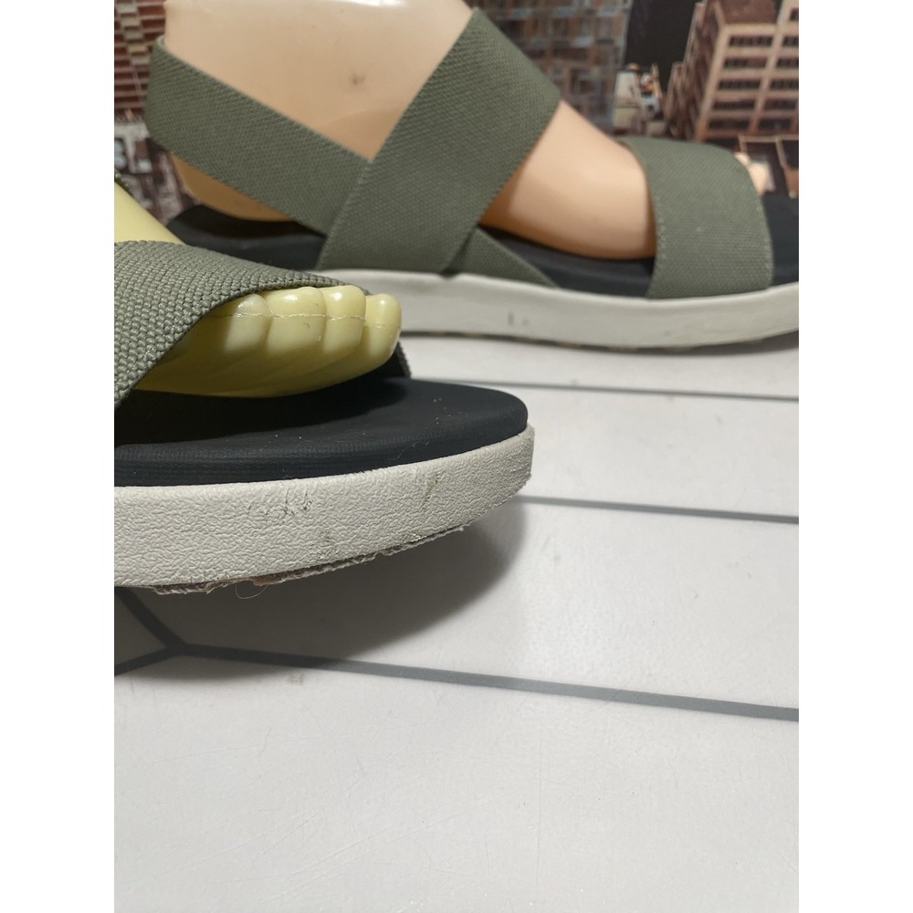 Keen Womens 9.5 Elle Backstrap Sandals Shoes Green Platform Wedge Casual Comfort - Picture 9 of 15